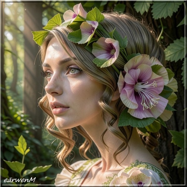 Femme fleur